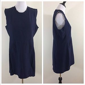 Mondetta Navy Blue Sleeveless Active Tennis Dress